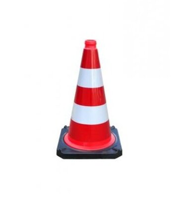 SCHAKE Leitkegel zweiteilig  nach TL Folie Typ 1 Höhe: 500 mm rot/weiß 3L530TL Pylon