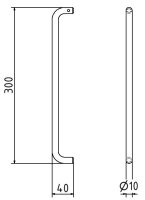 Schake Sicherungsbolzen 3F200-2 Stahl verzinkt, für Betonleitwand und Bauzäune