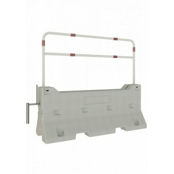 Schake Betonleitwand Set 3 BS126-V3F200-SET3, Rohrbügel mit/ohne Querholm, für Fahrspurtrennung und Baustellenabsicherung