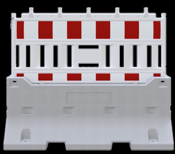 Schake Betonleitwand Set 2 BS126-V3F200-SET2 mit/ohne Lampenadapter, mit Absperrschrankengitter, ISO 22343-1 zertifiziert