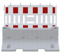 Schake Betonleitwand Set 2 BS126-V3F200-SET2 mit/ohne Lampenadapter, mit Absperrschrankengitter, ISO 22343-1 zertifiziert