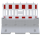 Schake Betonleitwand Set 2 BS126-V3F200-SET2 mit/ohne Lampenadapter, mit Absperrschrankengitter, ISO 22343-1 zertifiziert