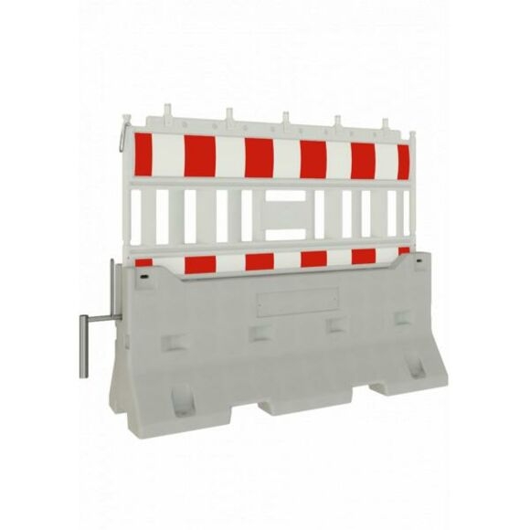 SCHAKE Betonleitwand SET 2 mit Lampenadapter mit rot / weißer Folie, Typ RA1/A Schrankentyp NOX LIGHT 3F200-SET2-5KA