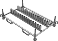Schake Stapelpalette 50190 verzinkt, für 30 Schilder, staplerfähig