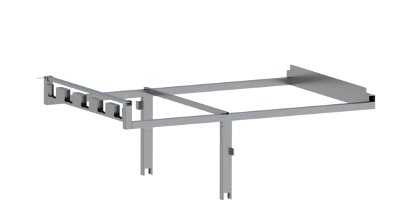 Schake Schaftrohr Adaptierung 3B214-1 für 20 Schaftrohre mit Schildern, verzinkt, für Lager- und Transporttraversen