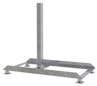 Schake Schilderständer nach TL Typ Provinz 35304-1, K4, für Schaftrohre 40x40 mm