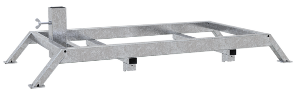 Schake Schilderständer nach TL Typ ROAD 35304-2, Gewichtsklasse K4, für Schaftrohre 40x40 mm und 60x60 mm
