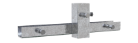 Schake Schilderhalterung 35361 verzinkt, Aufnahmerohr 60 x 60 x 3 mm, für 50 x 50 mm Schilderrohr