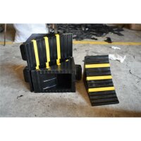 SCHAKE Unterlegkeil schwarz mit drei gelben Streifen 3393-185