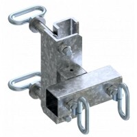 SCHAKE Klemmvorrichtung für Auskreuzung Halterung für 40 x 40 mm Rohr 35371