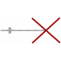 SCHAKE Klemmvorrichtung für Auskreuzung Halterung für 40 x 40 mm Rohr 35371