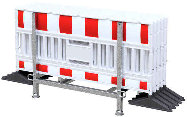 Schake Absperrschrankengitter Set 33620KF-SET12, 12 Stück, mit Stapelpalette und Zurrgurt
