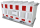 Schake Absperrschrankengitter Set V33620K-32000, 20 Stück, mit Lager- und Transporttraverse