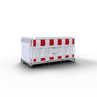 Schake Absperrschrankengitter Set V33420K-32003, 20 Stück auf Lager- und Transporttraverse, für Absturzsicherung