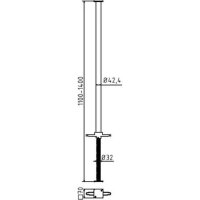 SCHAKE Kanalstrebe Perfekt Ø32 mm Gr. 3 1,10 m - 1,40 m 20214