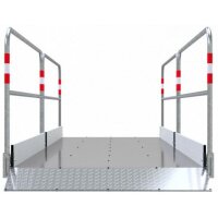 SCHAKE Grabenbrücke aus Stahl / Aluminium Breite: 1,30 m, Länge: 4,50 m 2027413