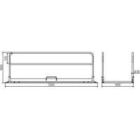 SCHAKE Grabenbrücke aus Aluminium Breite: 1,00 m Länge: ca. 3,30 m 20283