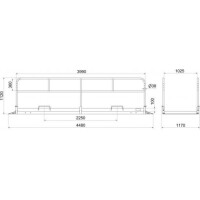 SCHAKE Grabenbrücke aus Aluminium Breite: 1,00 m Länge: ca. 4,50 m 20284