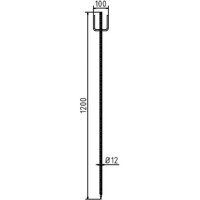 SCHAKE Absperrleinenhalter 1,20 m 1,25 m Ø 12 mm 31551