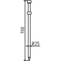 SCHAKE Erdnagel Typ 2 ( mit unterem Kranz ) Ø25 mm 322507