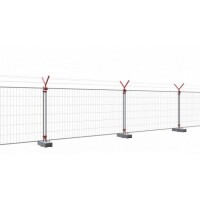 SCHAKE Mobilzaun Profi Element mit Haken und Ösen Breite: 2,20 m, Höhe: 1,20 m 3B1223H Bauzaun kaufen Bauzäune Absperrzäune Schutzzäune