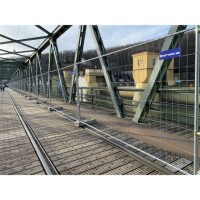 SCHAKE Mobilzaun Profi Element mit Haken und Ösen Breite: 2,20 m, Höhe: 1,20 m 3B1223H Bauzaun kaufen Bauzäune Absperrzäune Schutzzäune