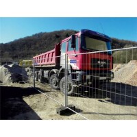 SCHAKE Mobilzaun Profi Element mit Haken und Ösen Breite: 3,50 m, Höhe: 2,00 m 3B2036H Bauzaun kaufen Bauzäune Absperrzäune Schutzzäune