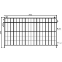 SCHAKE Mobilzaun  Profi S  3B2036SH