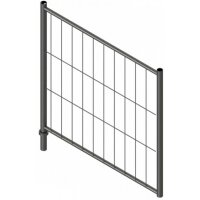SCHAKE Mobilzaun Standard Höhe: 1,20 m Torelement Breite: 1,20 m 3B1212 Bauzaun kaufen Bauzäune Absperrzäune Schutzzäune