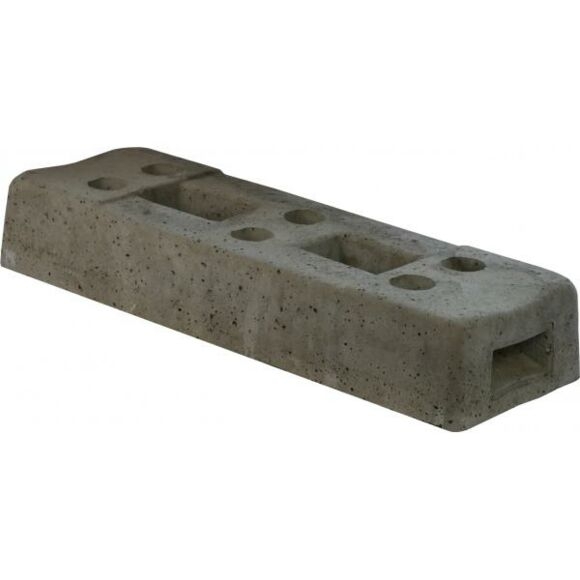 SCHAKE Bauzaunfuß aus Beton mit 6 Löchern 36 kg 3F100