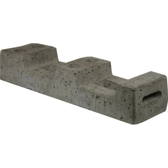 SCHAKE Bauzaunfuß aus Beton mit 4 Löchern 25 kg 3F101