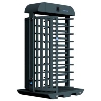 SCHAKE Drehkreuz, kompakt V-Turnstile-Compact verzinkt + schwarz-matt pulverbeschichtet VPDK23SOB0289