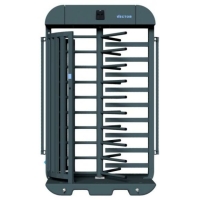 SCHAKE Drehkreuz, kompakt V-Turnstile-Compact verzinkt + schwarz-matt pulverbeschichtet VPDK23SOB0289