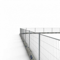 SCHAKE Betonleitschwellen SET mit 2,00 m Mobilzaun Mobilzaun Standard 3F1035-SET1S