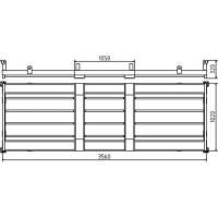 SCHAKE Lager- und Transporttraverse für 30 Fußplatten  3B215