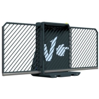 SCHAKE Faltbares Schiebetor, vereinfacht V-Gate-Simple verzinkt + schwarz-matt pulverbeschichtet Bauzaunmodul ohne Zutrittskontrolle, Lichtschranke VPSE23SOB0316