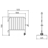 SCHAKE Tor für Absperrgitter  419_00T