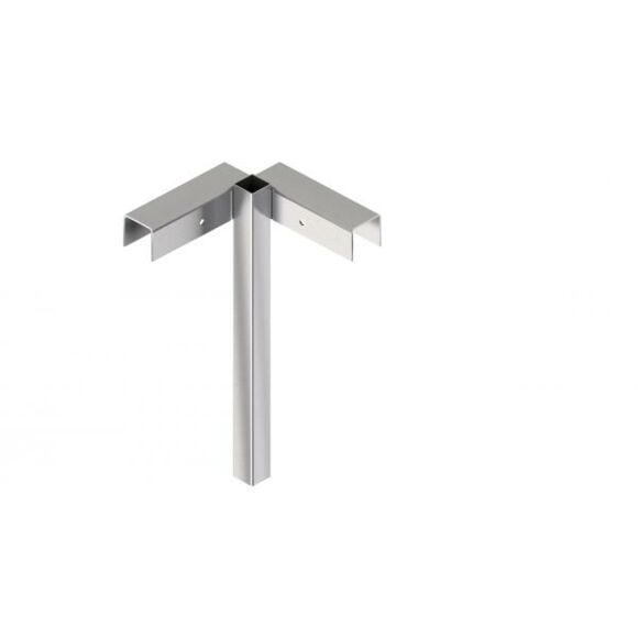 SCHAKE Eck-Holzbauzaunständer und Eckoberteil Eckoberteil verzinkt, 490 mm 3B160-E1