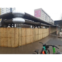SCHAKE Holzbauzaun  Maße: 2,00 x 2,50 m 3B165