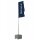Schake Fahnenmast Set BS126-V3531F-SET Stahl verzinkt, 6,00 m, mit Kipphalterung
