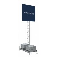 Schake Werbemast BS126-V353320-SET 2,00 x 2,00 m,...