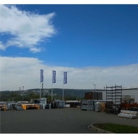 SCHAKE Fahnenmast SET aus Stahl Stahlmast, verzinkt 3531F-SET