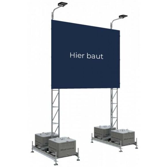 SCHAKE Werbemast 4,00 x 3,00 m ohne Strahler 353340-SET