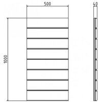 SCHAKE Eck-Holzbrüstungs-Element  Sichtschutz 0,50m x 1,00m 3B165E-10