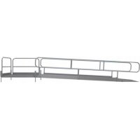 Schake Rollstuhlrampe 2029613 Aluminium, stufenlos höhenverstellbar, 6,6 m Länge