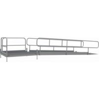 Schake Rollstuhlrampe 2029613 Aluminium, stufenlos höhenverstellbar, 6,6 m Länge