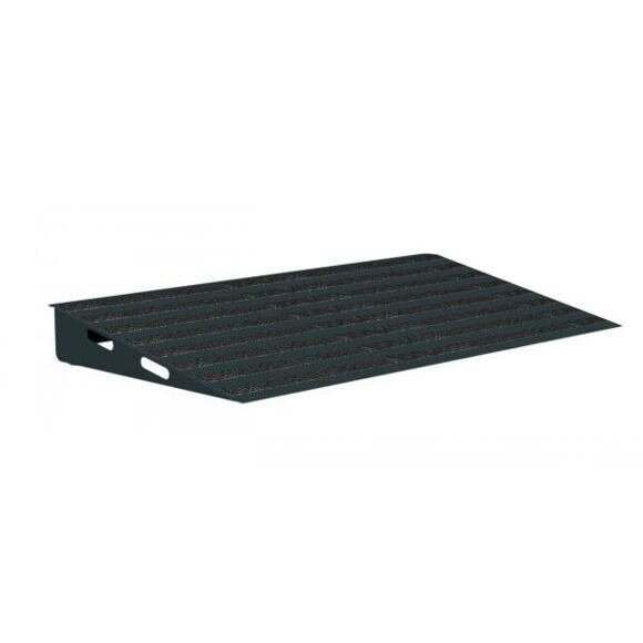 Schake Tragbare Rampe V-Ramp VRAMPL verzinkt, große Ausführung, 1,6 m x 2,5 m x 0,15 m, mit Antirutschfolie