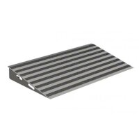 Schake Tragbare Rampe V-Ramp VRAMPL verzinkt, große Ausführung, 1,6 m x 2,5 m x 0,15 m, mit Antirutschfolie