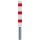 SCHAKE Absperrpoller Stahlrohr Ø 152 x 3,2 mm herausnehmbar mit Dreikantverschluss oder Profilzylinderschloss feuerverzinkt und weiß beschichtet 40151ZB Stahlrohrpoller
