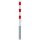 SCHAKE Absperrpfosten 70 x 70 mm herausnehmbar mit Dreikantverschluss feuerverzinkt und weiß beschichtet 470FB/2